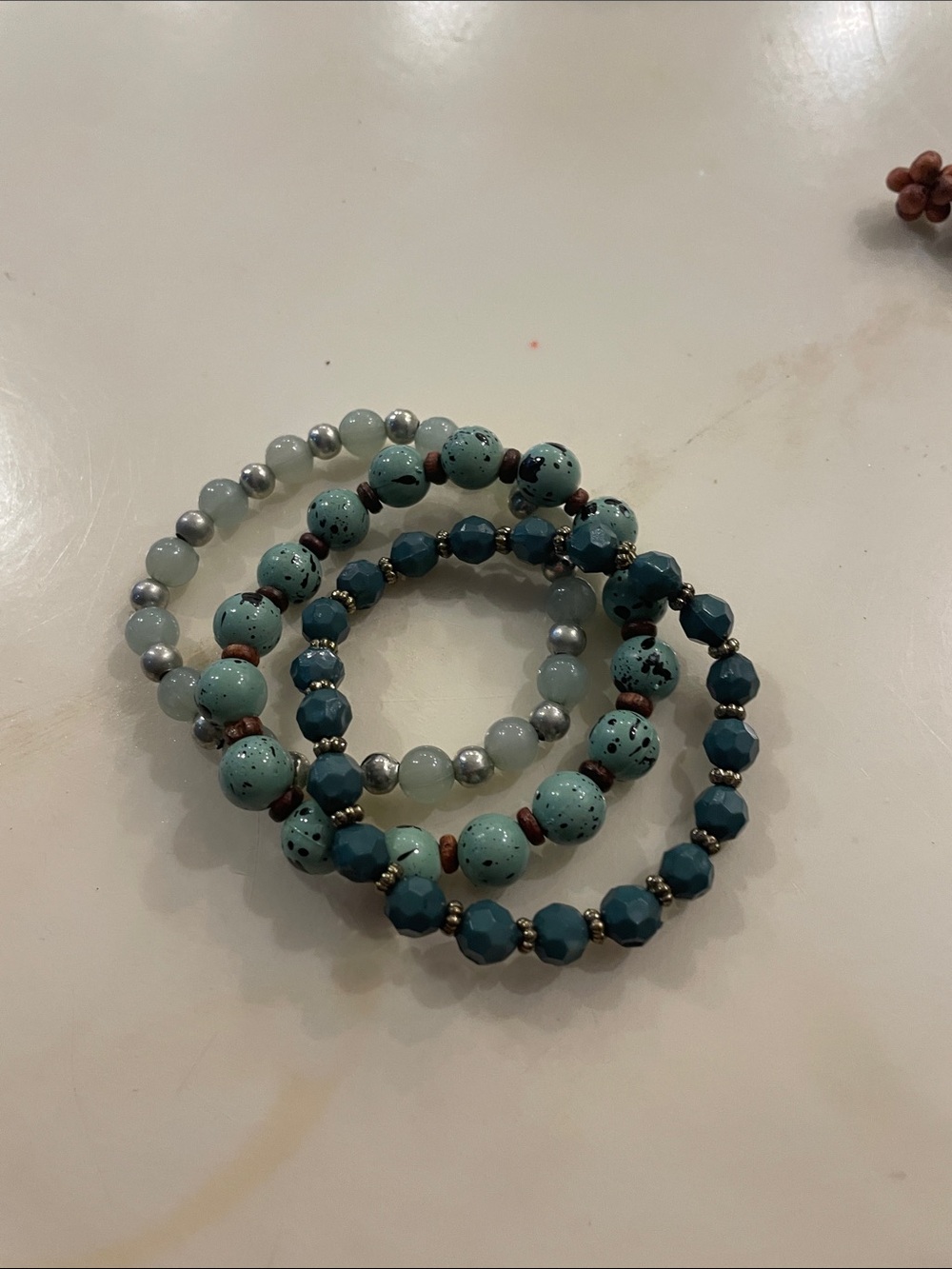 Beaded Stack Bracelet Set - Turquoise & Teal